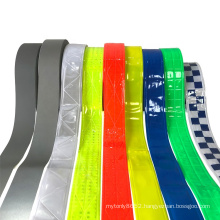 China Manufacture High Visibility EN471 PVC Clear Adhesive Warning Reflective Tape